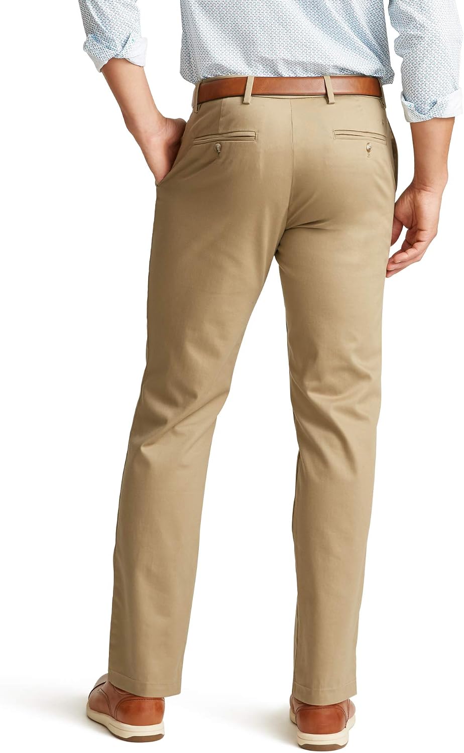 Dockers Mens Straight Fit Signature Lux Cotton Stretch Khaki Pant 33W x 30L New British Khaki